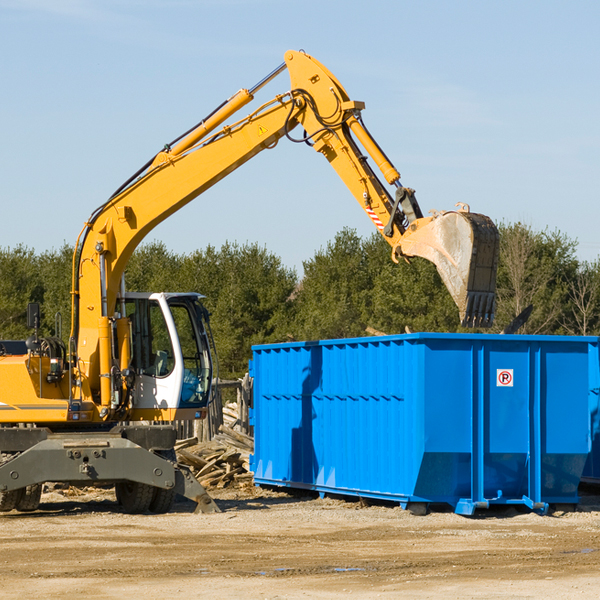 can i request a rental extension for a residential dumpster in Blue KS